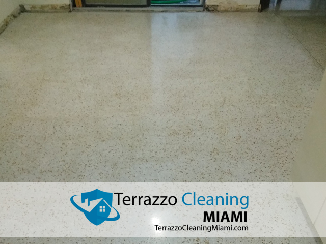 Terrazzo Floor Clean Polishing Miami