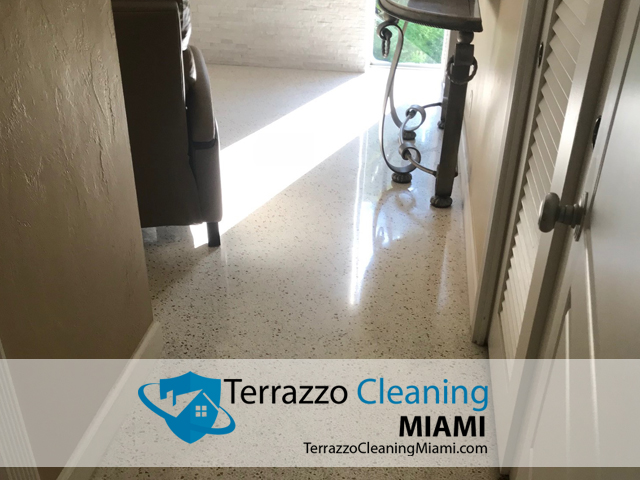 Terrazzo Polish Restoring Process Miami